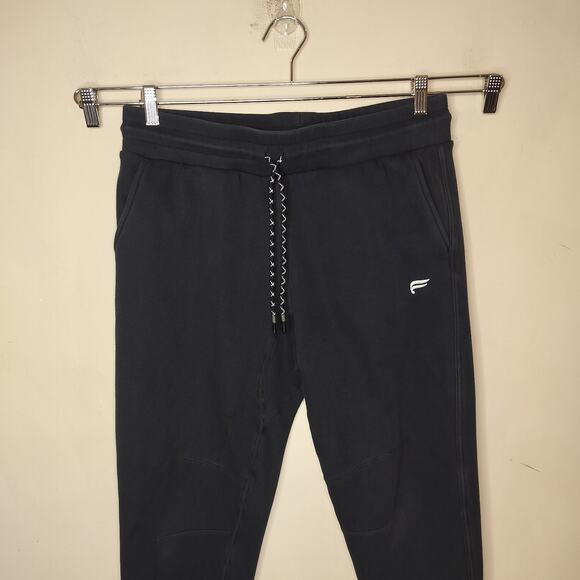 Fabletics Jogger Sweat Pants Black Drawstring - Picture 2 of 7